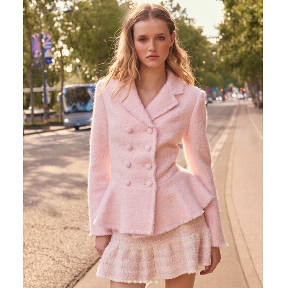 NEW LOVESHACKFANCY morrow jacket in heavenly pink Size XS/S - Picture 12 of 13